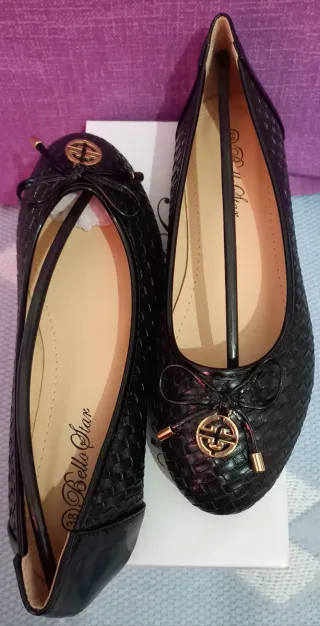 Bailarinas negras mujer talla 38