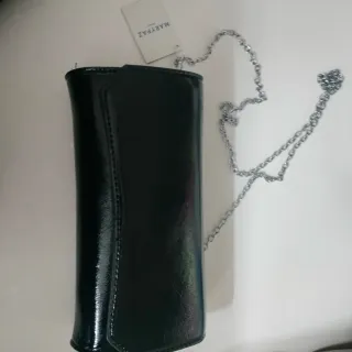 Bolso Negro MARYPAZ Cadena Plata