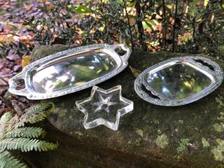 Set 2 vassoi e portacandele