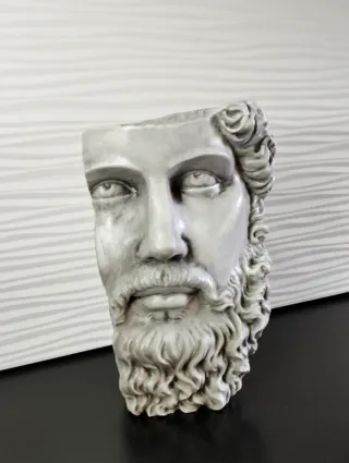 Statua Design Volto Zeus