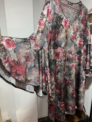 Vestido Bochic Talla XXXL Estampado Floral