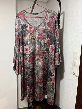 Vestido Bochic Talla XXXL Estampado Floral