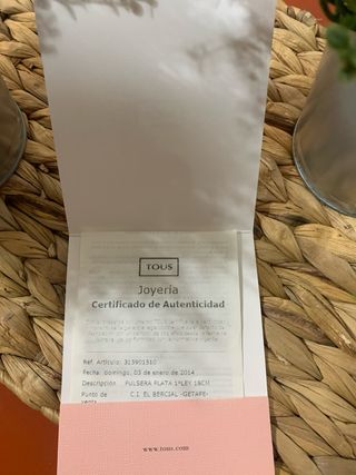 Pulsera Rolo Tous Oso Plata