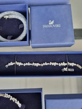 2 Conjuntos de Joyas Swarovski Plata
