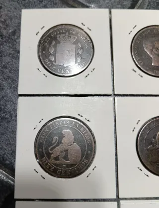 6 Monete: Alfonso XII, Governo P. Francisco Franco