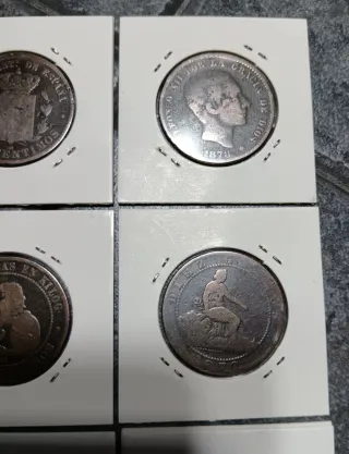 6 Monete: Alfonso XII, Governo P. Francisco Franco