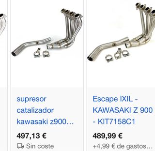 Colectores Supresor Ixil Kawasaki Z900