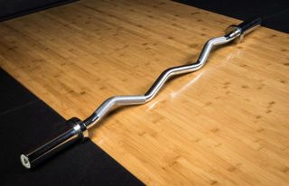 Barra Curl Z Olímpica Cromada