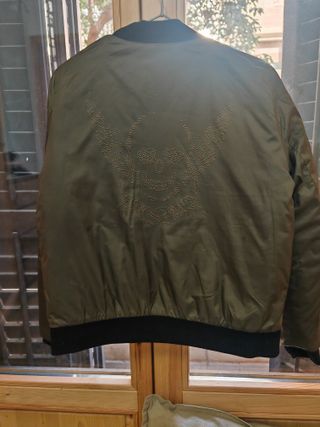 Chaqueta reversible IKKS negra/verde militar