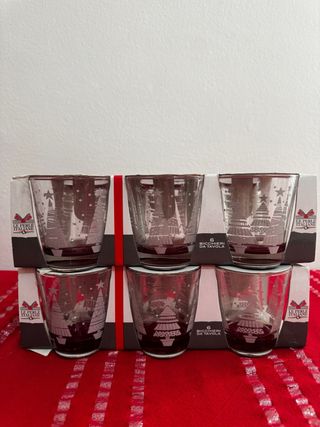 Set 12 Bicchieri Le Perle Italiane Alberi Natale