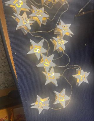 Ghirlanda Luci Stella Calendario Avvento