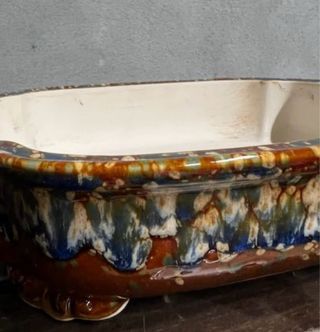 Vaso bonsai Yixing smaltato