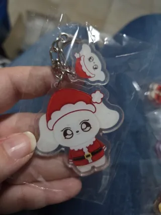 Ateez Santa Keyrings