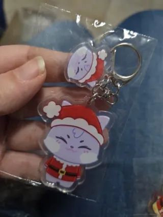 Ateez Santa Keyrings