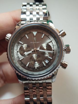 Reloj Poedagar Speedmaster Metal Plateado