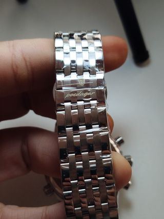 Reloj Poedagar Speedmaster Metal Plateado