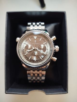 Reloj Poedagar Speedmaster Metal Plateado