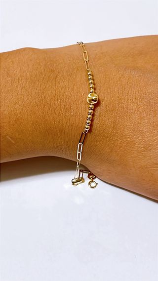 Bracciale fantasia a sfere in oro giallo 18kt 750