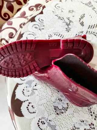 Botas de agua rojas. Recoger Navalmoral de la Mata