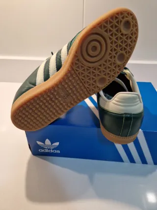 Zapatillas Adidas Samba Verde y Blanco