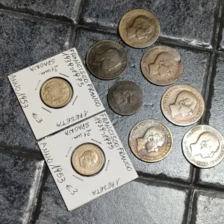 9 Monete Spagnole Alfonso XII