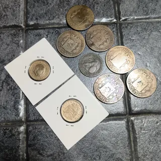 9 Monete Spagnole Alfonso XII