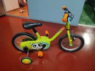 Bicicleta infantil Btwin verde 12 pulgadas