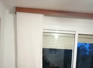 Barra Cortina Madera/Metal 2,60m