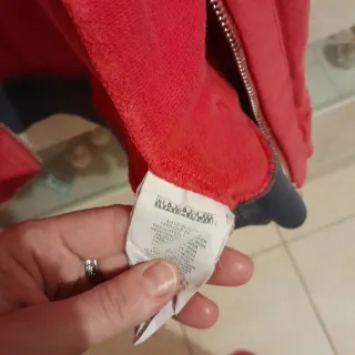 Felpa Napapijri rossa con zip