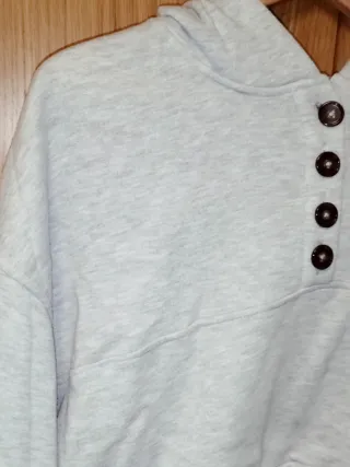 Sudadera Corta (Cropped) Primark XS/34 Oversize