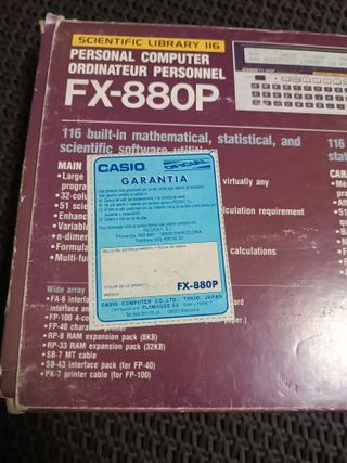 Casio FX-880P Ordenador Personal Años 80
