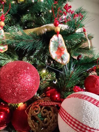 Decorazioni Natalizie Oro e Rosso