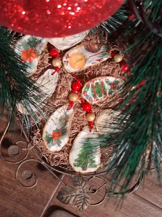 Decorazioni Natalizie Oro e Rosso