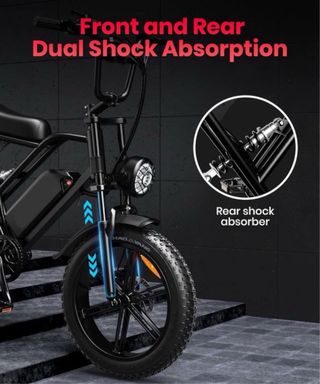 Bicicleta eléctrica fat bike 20 pulgadas