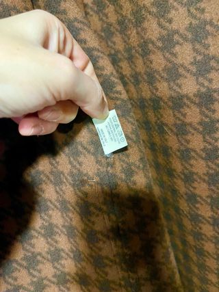 Cappotto Donna Vintage Lana Vergine Tg L Marrone