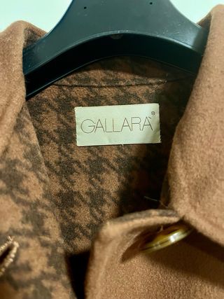 Cappotto Donna Vintage Lana Vergine Tg L Marrone