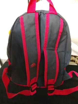Mochila Adidas Rosa y Gris
