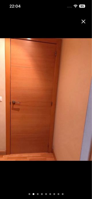 Lote 9 puertas haya macizas