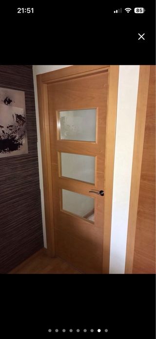 Lote 9 puertas haya macizas