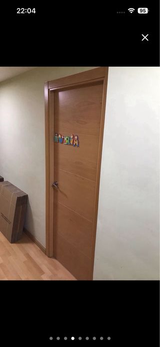 Lote 9 puertas haya macizas