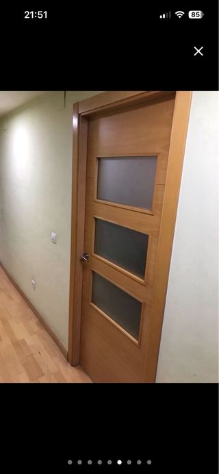 Lote 9 puertas haya macizas