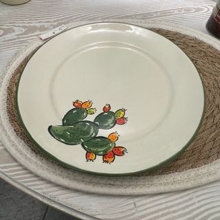 Set piatti e bicchieri cactus ceramica