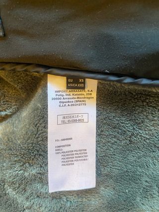 Chaqueta Ternua gris con forro polar