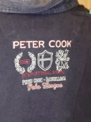 Polo Peter Cook Brighton Talla L - Rayas Verde