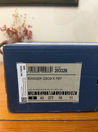 Botas Tácticas Haix Talla 43 Negras