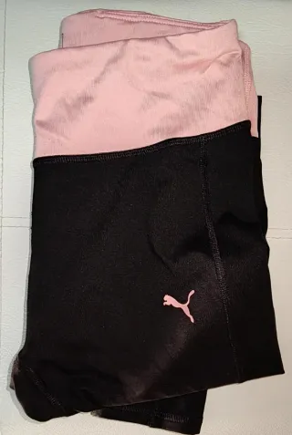 Leggings Puma Mujer Negro y Rosa