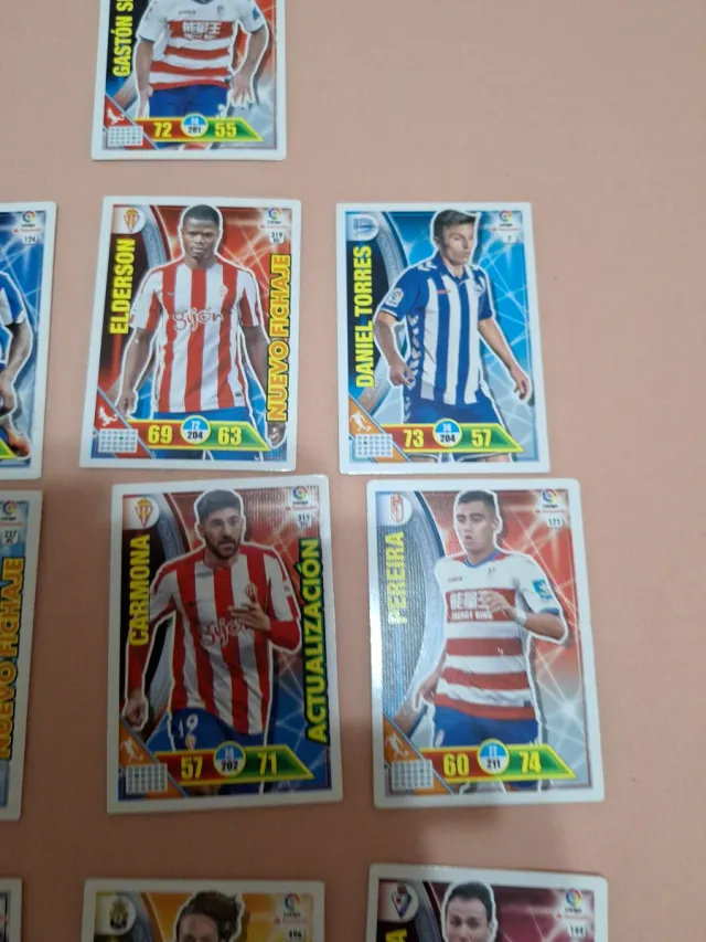 Lote 10 cromos Liga 2016-17