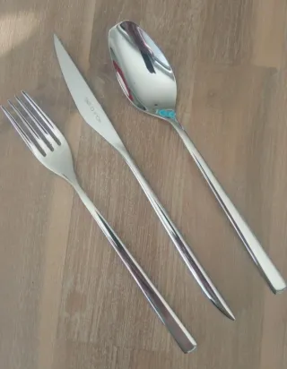 12 facas mesa 12 garfos mesa 12 colheres mesa