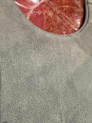 Tappeto da bagno in microfibra grigio