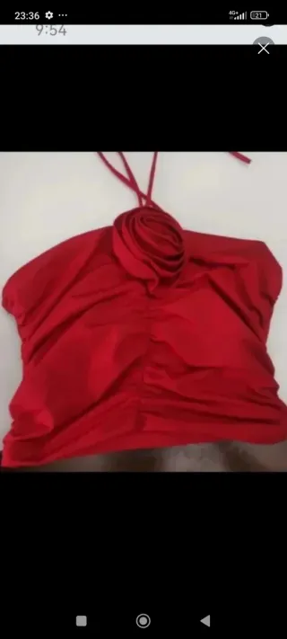 Lote vestido y top fruncido